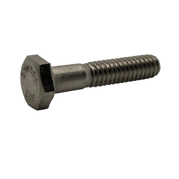 Suburban Bolt And Supply 1/4"-28 Hex Head Cap Screw, Plain Stainless Steel, 1/2 in L A2040160032P - main